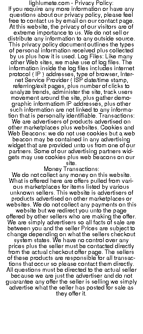 lighlumete privacy