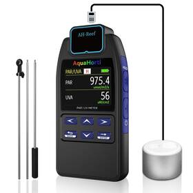 Aquahorti 795847455266 Ah-reef Par Meter Test Ppfd Uva With M Waterproof Sensor Show R G B% In Aquarium L