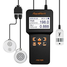 Aquahorti Ah-200 Par Meter With Co Temperature And Humidity Sensors Record Dli Vpd