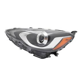 Brisunshine Furjer5w8kn Halogen Headlight For Prius C 2015-2017 Chrome Housing Left Driver Side