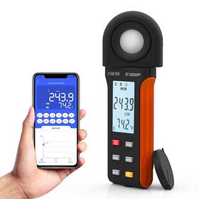 Btmeter Bt-5000app Illuminance Light Meter With Bluetooth - Digital Lumen Tester Measure Li