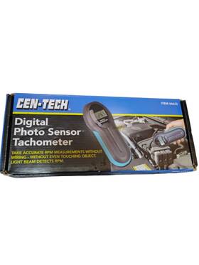66632 Cen-tech Digital Photo Sensor Tachometer Model New In Box