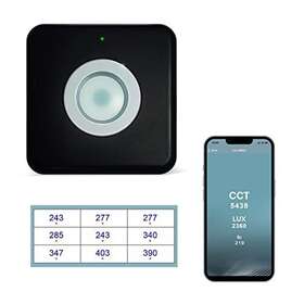 Vbr-300 De-power Light Meter Cct Color Temperature Lux Datas Collected