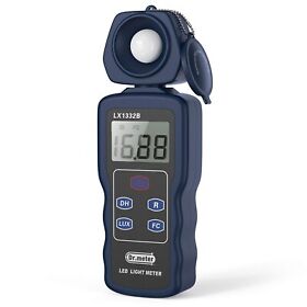 1332b Dr.meter Professional Led Light Meter Digital Illuminance With 0-200 0