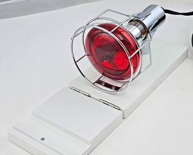 Edtm Hl2040 Infrared Heat Lamp With Magnetic Flip-up Base Made In Usa