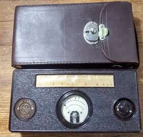 10333 Ge 46785 Vintage Antique #10333 Foot Candle Meter With Leather Case As Pictured