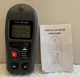 L830 Leaton Digital Lux Meter With User Guide - Excellent Pre Owned Condition