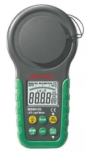 Ms6612b Mastech Digital Luxmeter Light Meter Auto Range Peak 200000 Lux