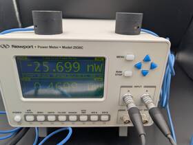 2930c Newport Dual Channel Laser Power Meter With Two Detectors