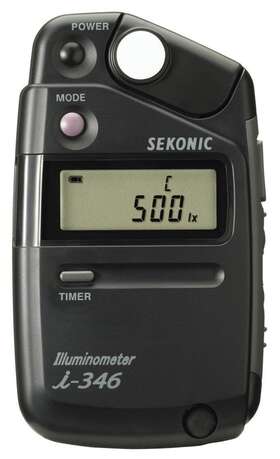 401-346 Sekonic Industrial Illuminometer I-346 Illuminance Meter 2.5 To 200 000 Lux