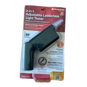 Simple Living 750001-g Adjustable Ladderless Light Tester Great For Christmas Led Lights Free Shipping