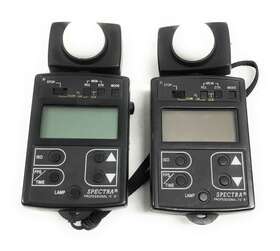 18002-a Spectra Lot Of 2 Vintage Cine Professional Iv-a Digital Exposure Meters