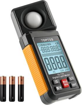 Toptes 726084699465 Ts-710 Light Meter Lux/foot Candles With 180 Rotating Sensor 0.1-200 000 Lux La