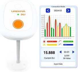 Vbr-20 Vabira Dli Meter Full Sun Partial Shade Record Long Term Daily Light Integral