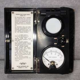 614r3g Weston Instruments Foot Candle Meter Model 614 Vintage Equipment