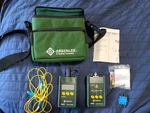 Greenlee 560XL Power Meter & 580XL-FC Fiber Optic Light Source With Case. Fixed Price $350.00.