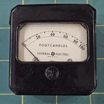 General Electric 1935 Industrial Light Meter Measures Foot Candles 8DW40Y16. Fixed Price $20.00.