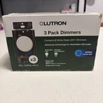 Lutron Dalia Led+ Dimmer Switch White Pk Softglow Locator Light RCL-153PNL-WH3. Fixed Price $25.98.