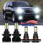 Para For 2007-2014 Gmc Yukon Kit De Faros Led Luz Antiniebla Haz Alto Bajo. Fixed Price $36.79.