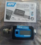 Gpi Series Digital In-line Fuel Meter 3-30GPM 01A31GM Blue Ripped Box Unopen. Fixed Price $98.99.
