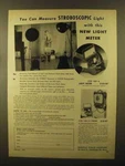 1950 General Radio 1501A Light Meter & 1501P1 Probe. Fixed Price $17.99.