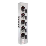 Ge 5-GANG Meter Stack Meg 800A/125A 3PH/1PH Ringless Socket 5-JAW TMPR8512RF. Fixed Price $1099.00.