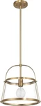 Robert Stevens - Fallon Vintage Metal And Clear Glass Ceiling Light, Gold (clf. Fixed Price $35.99.