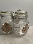 2 Amici - Square, Glass Spice Jar With Sealing Lid New. Fixed Price $12.00.